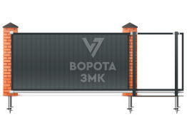 Ворота 2200×3200 откатные ЗМК-7316