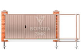 Ворота автоматические 3600×2200 ЗМК-7116